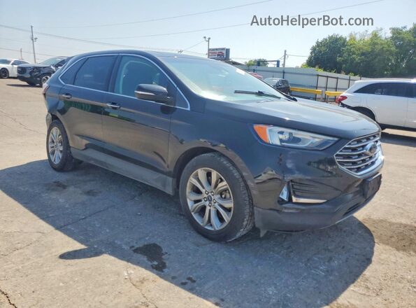 2FMPK4K91KBB97530 2019 FORD EDGE Черный Передняя правая четверть