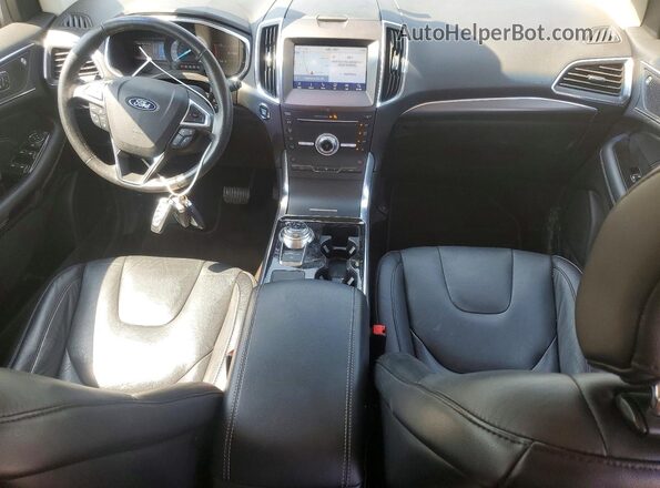 2FMPK4K91KBB97530 2019 FORD EDGE Черный Вид панели приборов