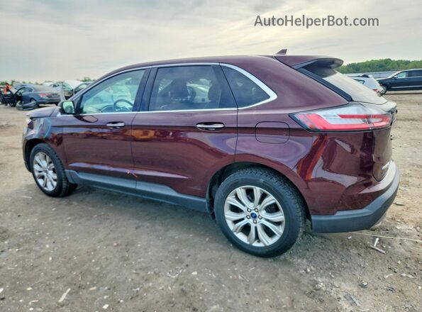 2FMPK4K91KBC18876 2019 FORD EDGE Maroon Tył lewy