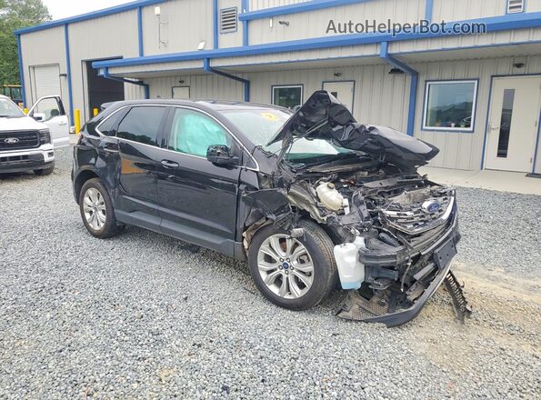 2FMPK4K91NBA33294 2022 FORD EDGE Black Przód prawy
