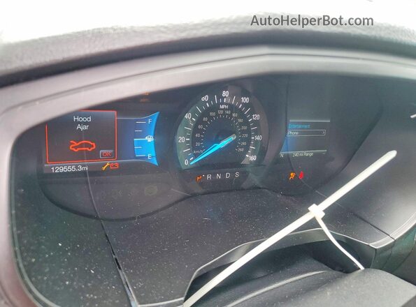 2FMPK4K91NBA33294 2022 FORD EDGE Black Widok zestawu wskaźników