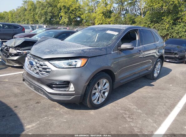 2FMPK4K91NBA37068 2022 FORD EDGE Silver Front left