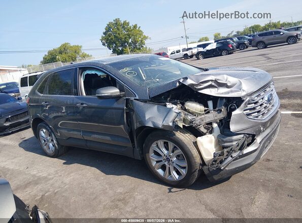 2FMPK4K91NBA37068 2022 FORD EDGE Silver Rear interior view