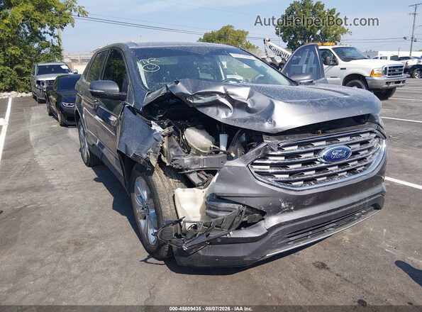 2FMPK4K91NBA37068 2022 FORD EDGE Silver Front view