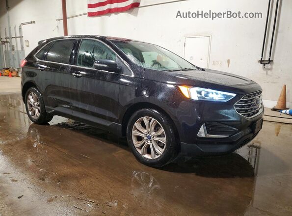 2FMPK4K91NBA53416 2022 FORD EDGE Black Front right