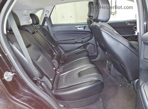 2FMPK4K91NBA53416 2022 FORD EDGE Black Rear seats view