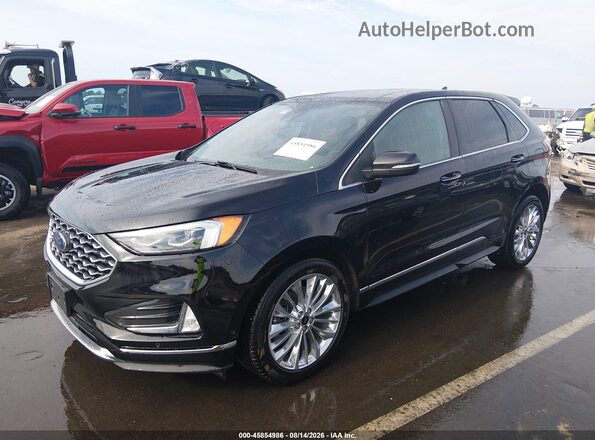 2FMPK4K91NBA72094 2022 FORD EDGE Черный Передняя левая четверть