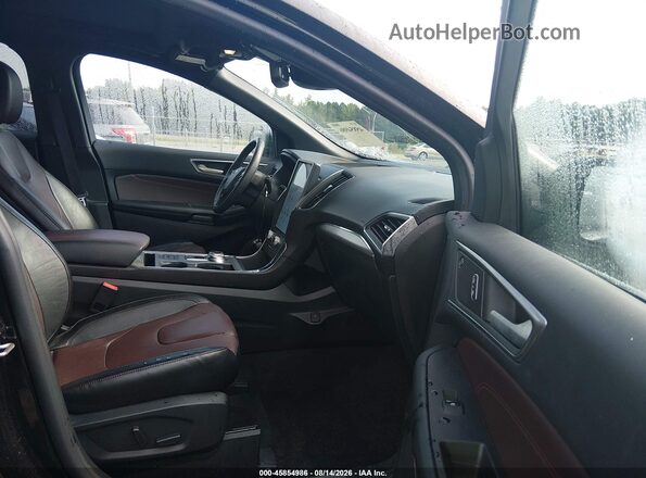 2FMPK4K91NBA72094 2022 FORD EDGE Черный Вид салона спереди