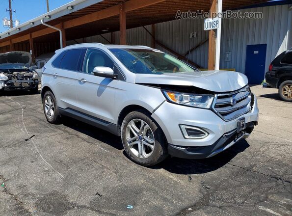 2FMPK4K92GBB61840 2016 FORD EDGE Silver Передня права чверть