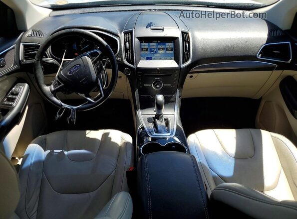 2FMPK4K92GBB61840 2016 FORD EDGE Silver Вид панелі приладів