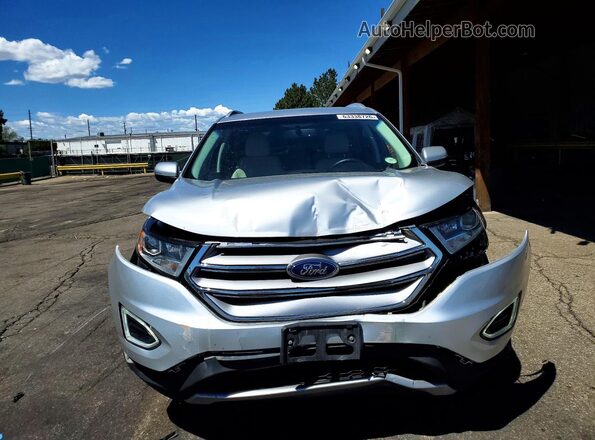 2FMPK4K92GBB61840 2016 FORD EDGE Silver Вид спереду