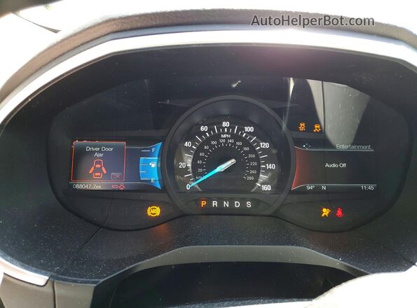 2FMPK4K92GBB61840 2016 FORD EDGE Silver Вид щитка приладів