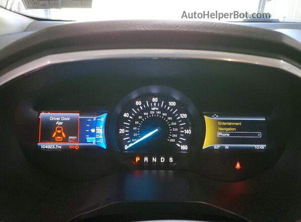 2FMPK4K92HBB06127 2017 FORD EDGE Black Instrument cluster view