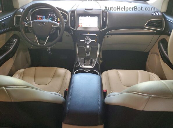 2FMPK4K92HBB06127 2017 FORD EDGE Black Dashboard view