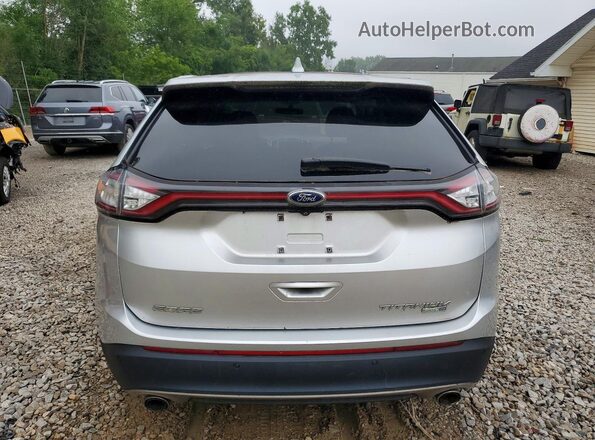 2FMPK4K92HBC03280 2017 FORD EDGE Silver Vista trasera