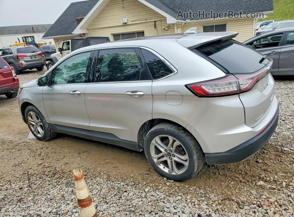 2FMPK4K92HBC03280 2017 FORD EDGE Silver Trasero izquierdo