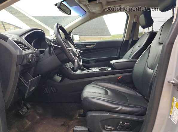 2FMPK4K92HBC03280 2017 FORD EDGE Silver Vista interior delantera