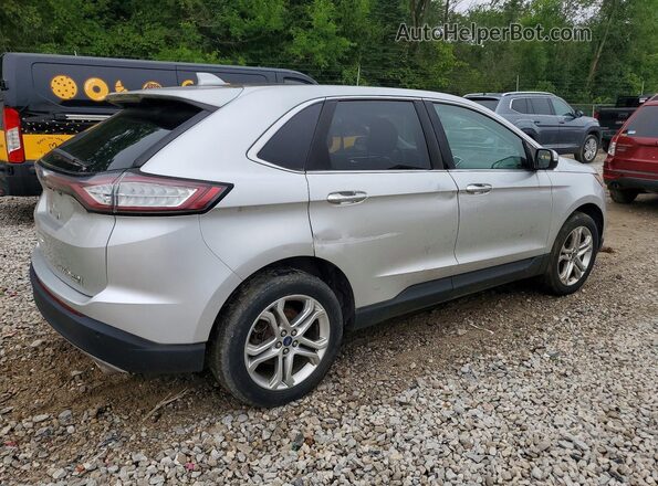2FMPK4K92HBC03280 2017 FORD EDGE Silver Trasero derecho