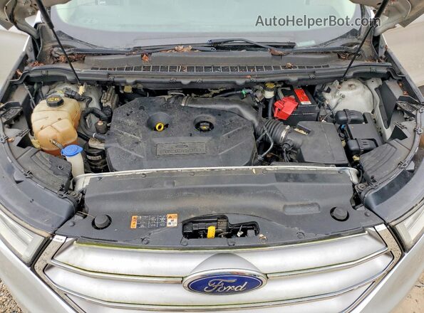 2FMPK4K92HBC03280 2017 FORD EDGE Silver Vista del compartimento del motor