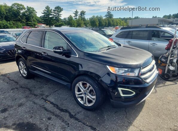 2FMPK4K92HBC03540 2017 FORD EDGE Черный Передняя правая четверть