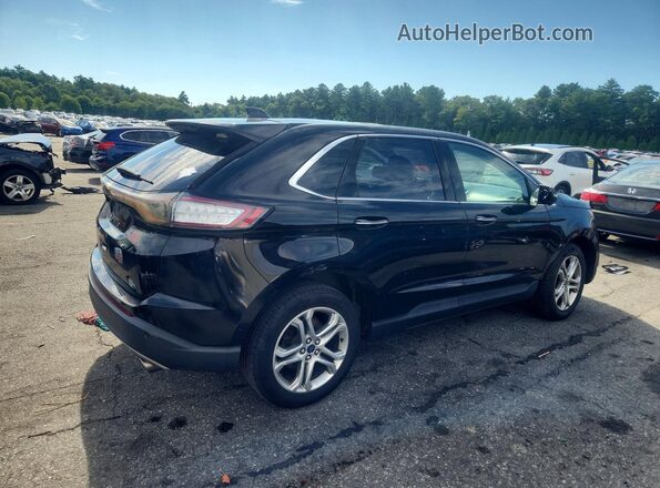 2FMPK4K92HBC03540 2017 FORD EDGE Черный Задняя правая четверть