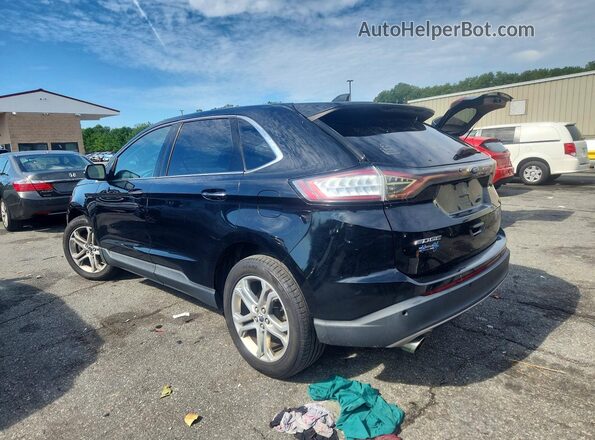 2FMPK4K92HBC03540 2017 FORD EDGE Черный Задняя левая четверть