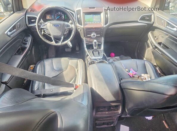 2FMPK4K92HBC03540 2017 FORD EDGE Черный Вид панели приборов