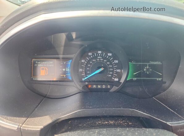 2FMPK4K92HBC03540 2017 FORD EDGE Черный Вид щитка приборов