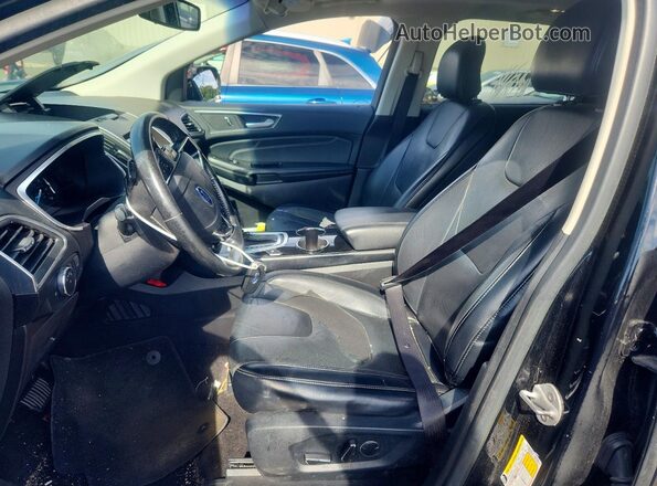 2FMPK4K92HBC03540 2017 FORD EDGE Черный Вид салона спереди