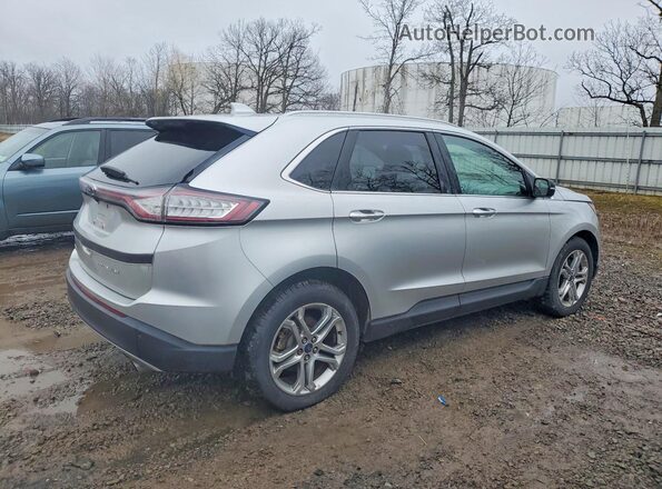 2FMPK4K92HBC05093 2017 FORD EDGE Silver Trasero derecho