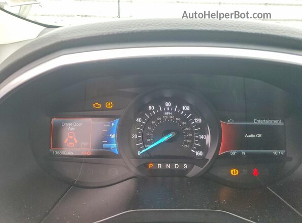 2FMPK4K92HBC05093 2017 FORD EDGE Silver Vista del cuadro de instrumentos