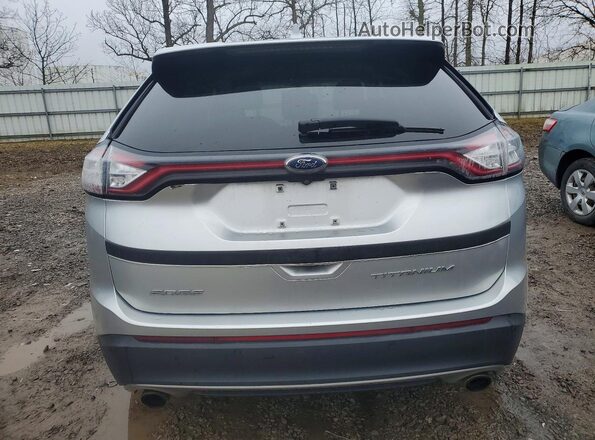 2FMPK4K92HBC05093 2017 FORD EDGE Silver Vista trasera
