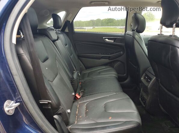 2FMPK4K92HBC21486 2017 FORD EDGE Blue Вид задньої частини салону