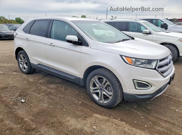 2FMPK4K92HBC64225 2017 FORD EDGE Белый Передняя правая четверть