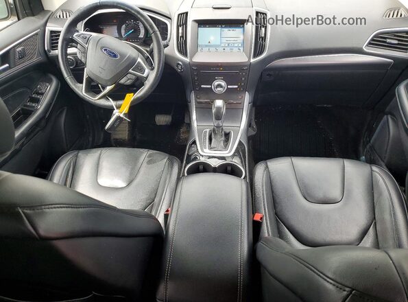 2FMPK4K92HBC64225 2017 FORD EDGE Белый Вид панели приборов