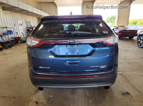 2FMPK4K92JBB15643 2018 FORD EDGE Blue Vista trasera