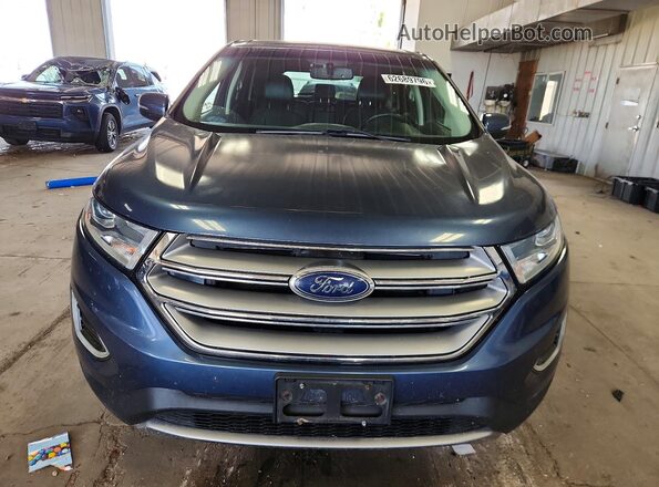 2FMPK4K92JBB15643 2018 FORD EDGE Blue Vista frontal