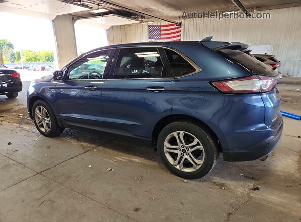 2FMPK4K92JBB15643 2018 FORD EDGE Blue Trasero izquierdo