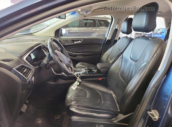 2FMPK4K92JBB15643 2018 FORD EDGE Blue Vista interior delantera