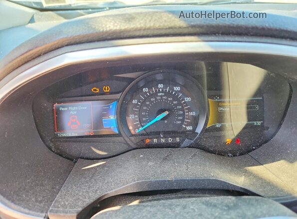 2FMPK4K92JBB67712 2018 FORD EDGE Black Instrument cluster view