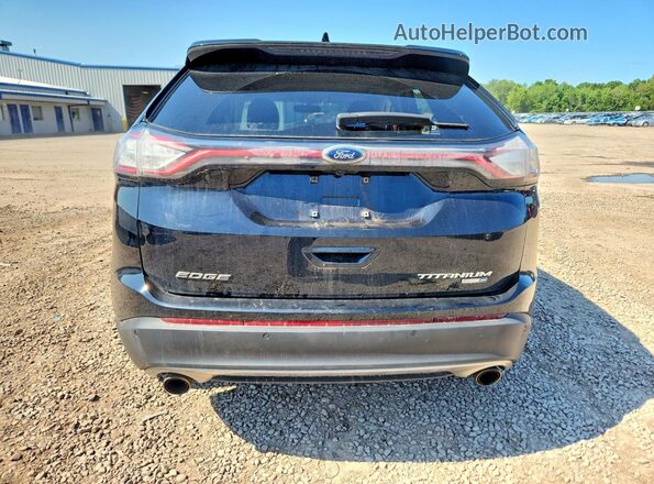 2FMPK4K92JBB67712 2018 FORD EDGE Black Rear view