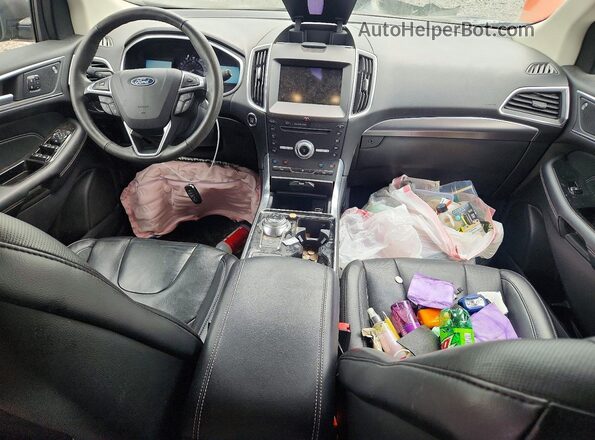 2FMPK4K92KBB55626 2019 FORD EDGE Charcoal Առջևի վահանակի տեսք