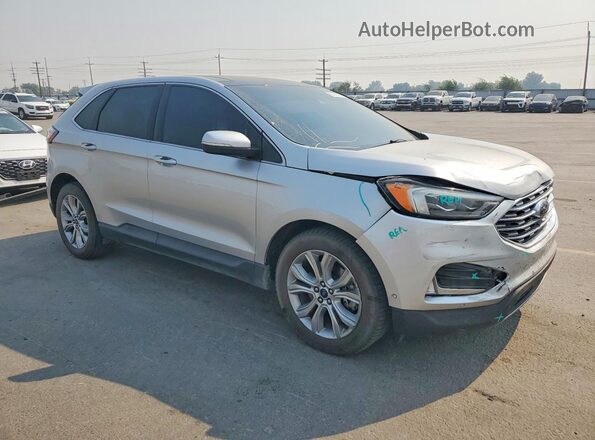 2FMPK4K92KBB55917 2019 FORD EDGE Silver Առջևի աջ