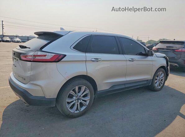 2FMPK4K92KBB55917 2019 FORD EDGE Silver Հետևի աջ