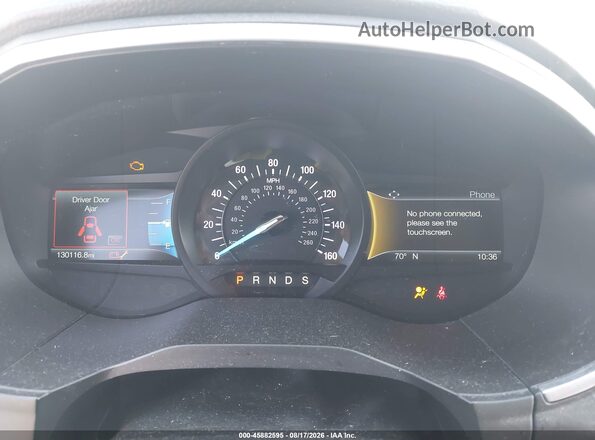 2FMPK4K92KBB86746 2019 FORD EDGE Silver Вид задніх сидінь