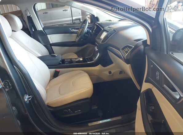 2FMPK4K92KBB87203 2019 FORD EDGE Gray Вид салону спереду