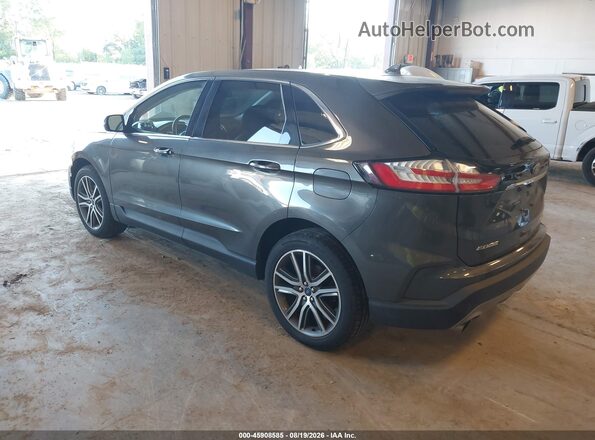 2FMPK4K92KBB87203 2019 FORD EDGE Gray Задня ліва чверть