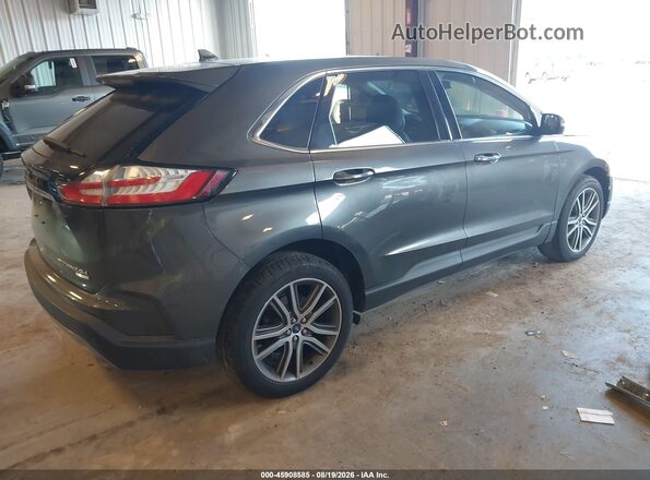 2FMPK4K92KBB87203 2019 FORD EDGE Gray Задня права чверть