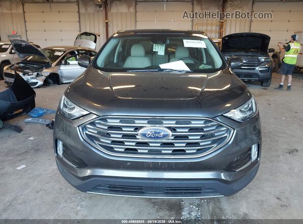 2FMPK4K92KBB87203 2019 FORD EDGE Gray Вид щитка приладів