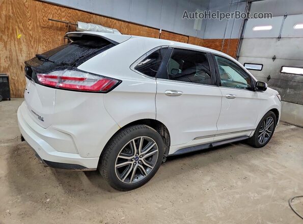 2FMPK4K92KBB87301 2019 FORD EDGE White Trasero derecho